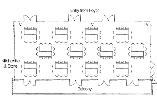 Combined Banquet Square Mosaic Diagram
